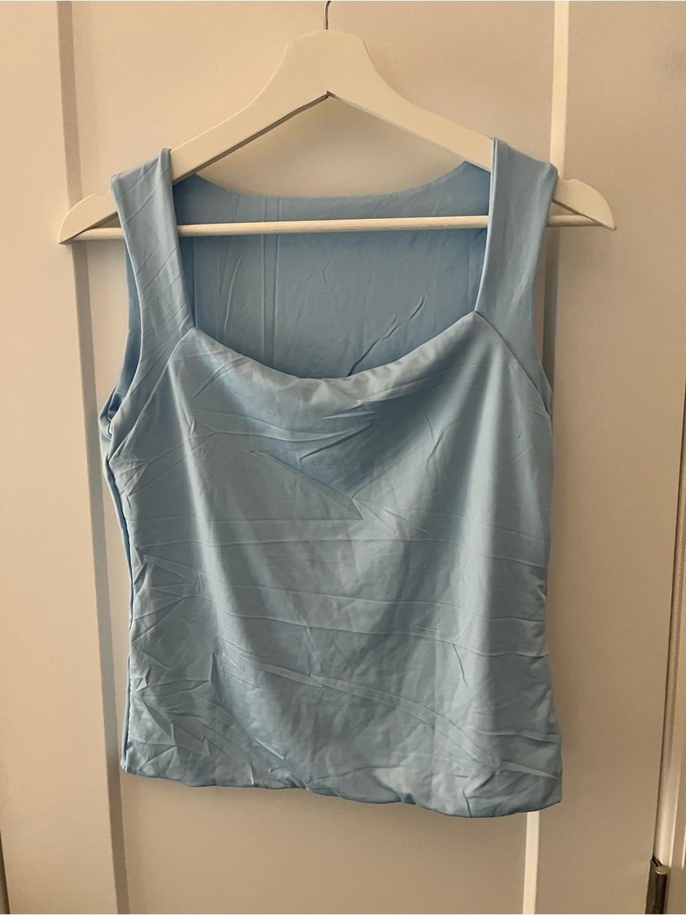 Light Blue Women’s Square Neck Tank Top